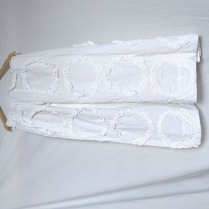Pottery Barn curtain teen boho ruffled circles Drape